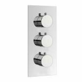 Round 3 Way Shower Mixer Valve 